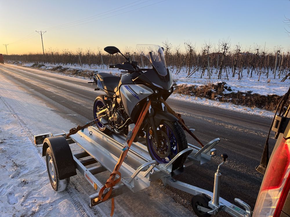 Wynajem przyczepa przyczepka motocyklowa wypożyczenie motor transport