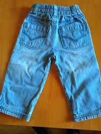 Штаны джинсовые и рубашка на мальчика 1-1,5 года