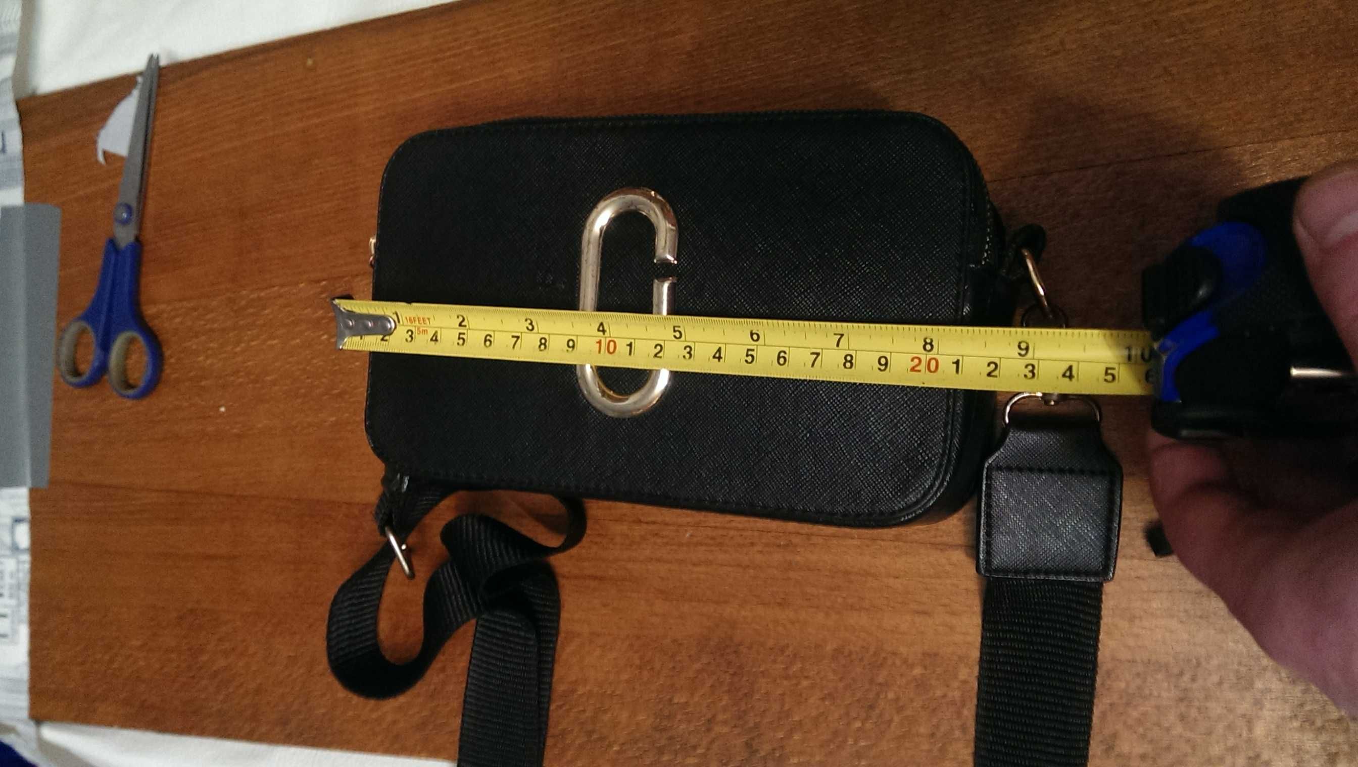 Cтильная Женская сумка кросс боди Marc Jacobs черная Марк Джейкб клатч