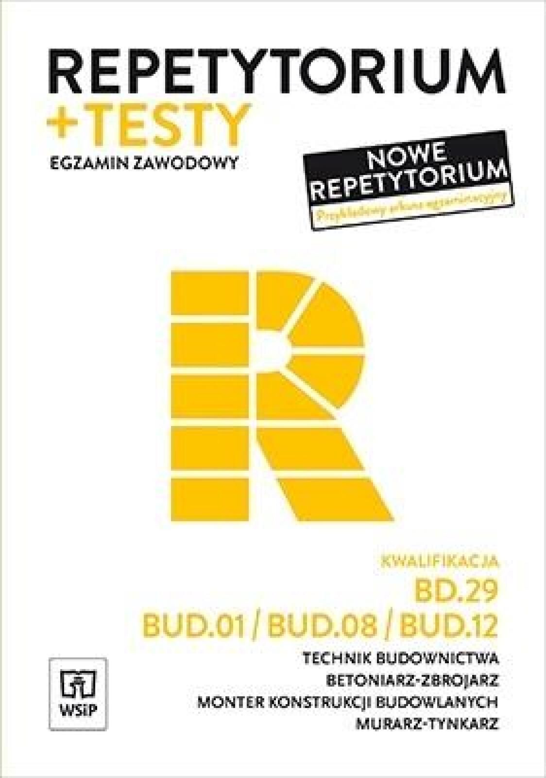 Repetytorium i testy.Technik bud.BD.29/BUD.01. WSiP Tadeusz Maj,