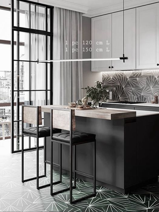 Lampa LED prosta wisząca 150 cm