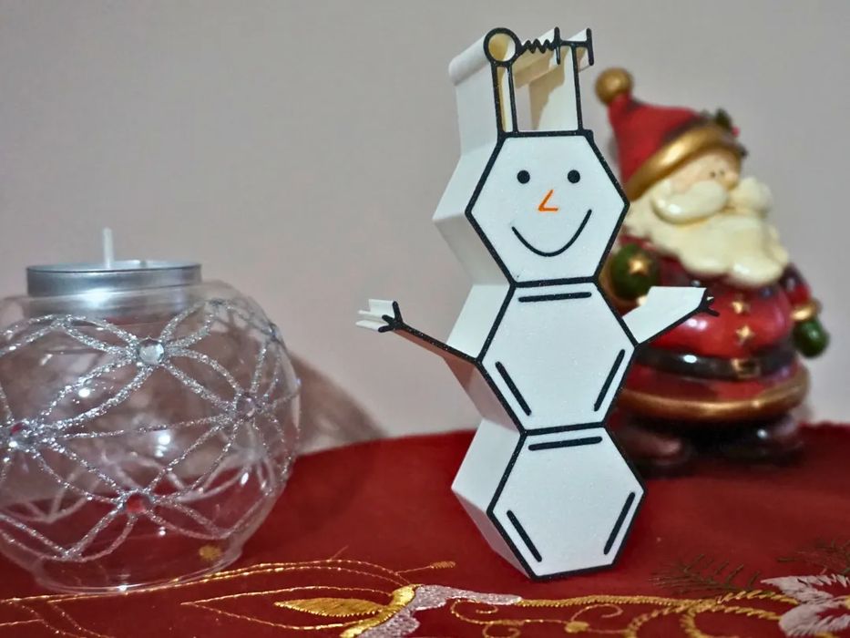Boneco de Neve Cientista Divertido para o Natal