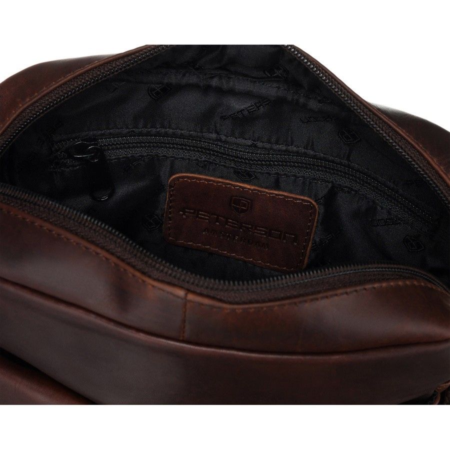 torba damska listonoszka crossbody ze skóry naturalnej - peterson