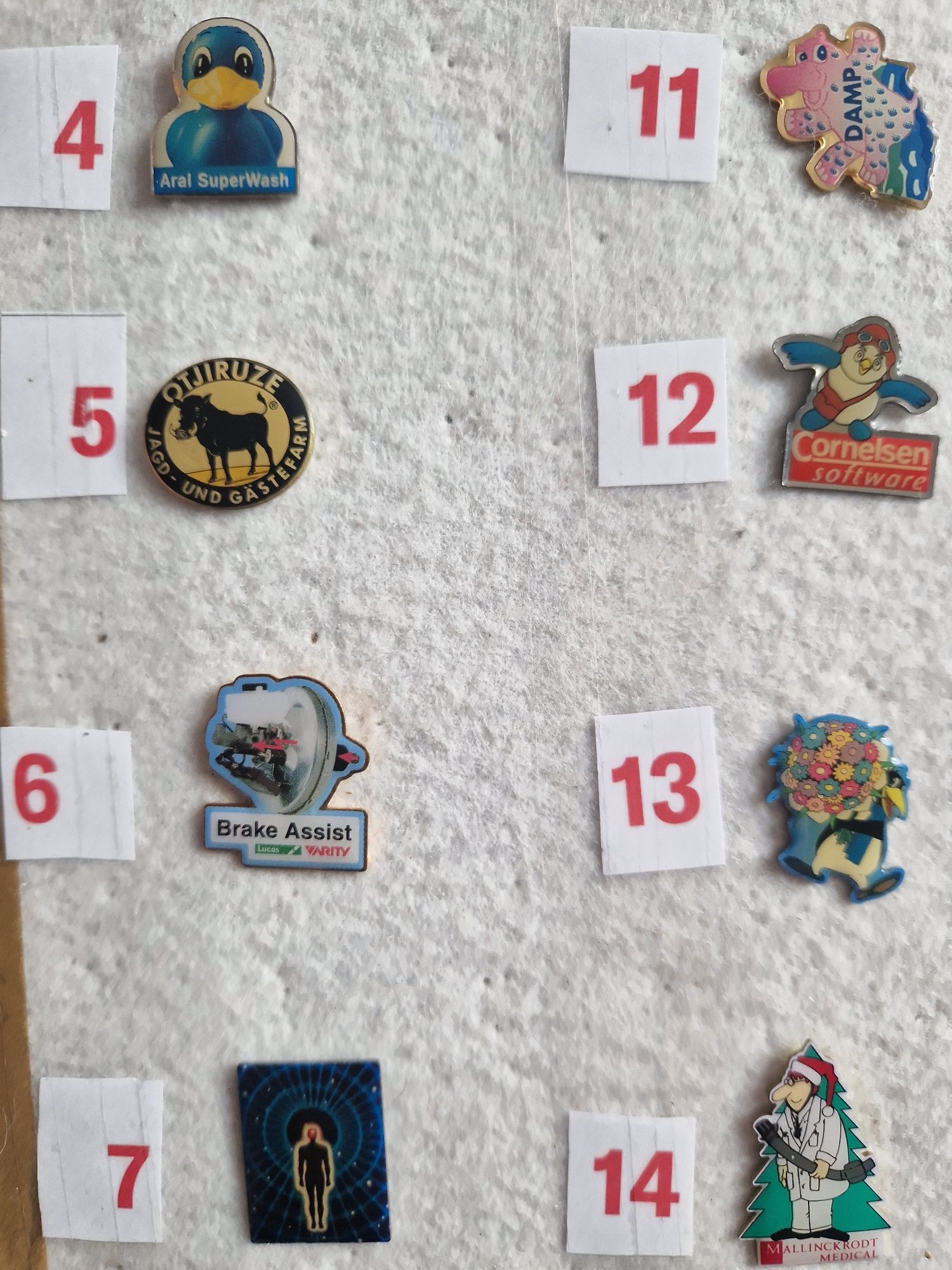 Przypinka, Pins Vintage. Odznaki