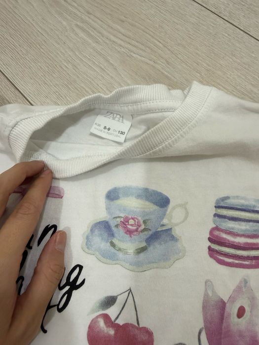 Білий лонг Zara для дівчинки