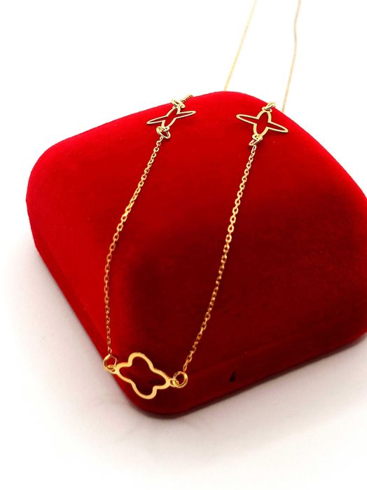 Złoty łańcuszek Celebrytka gwiazdki Pr.333 W:1,03gr NOWY InterSKLEP