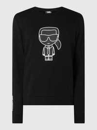 KARL LAGERFELD Sweat Crewneck Bluza Męska Czarna L Oryginalna