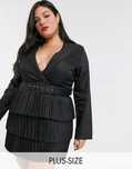 in The Style-plisowana smokingowa sukienka roz.42-52