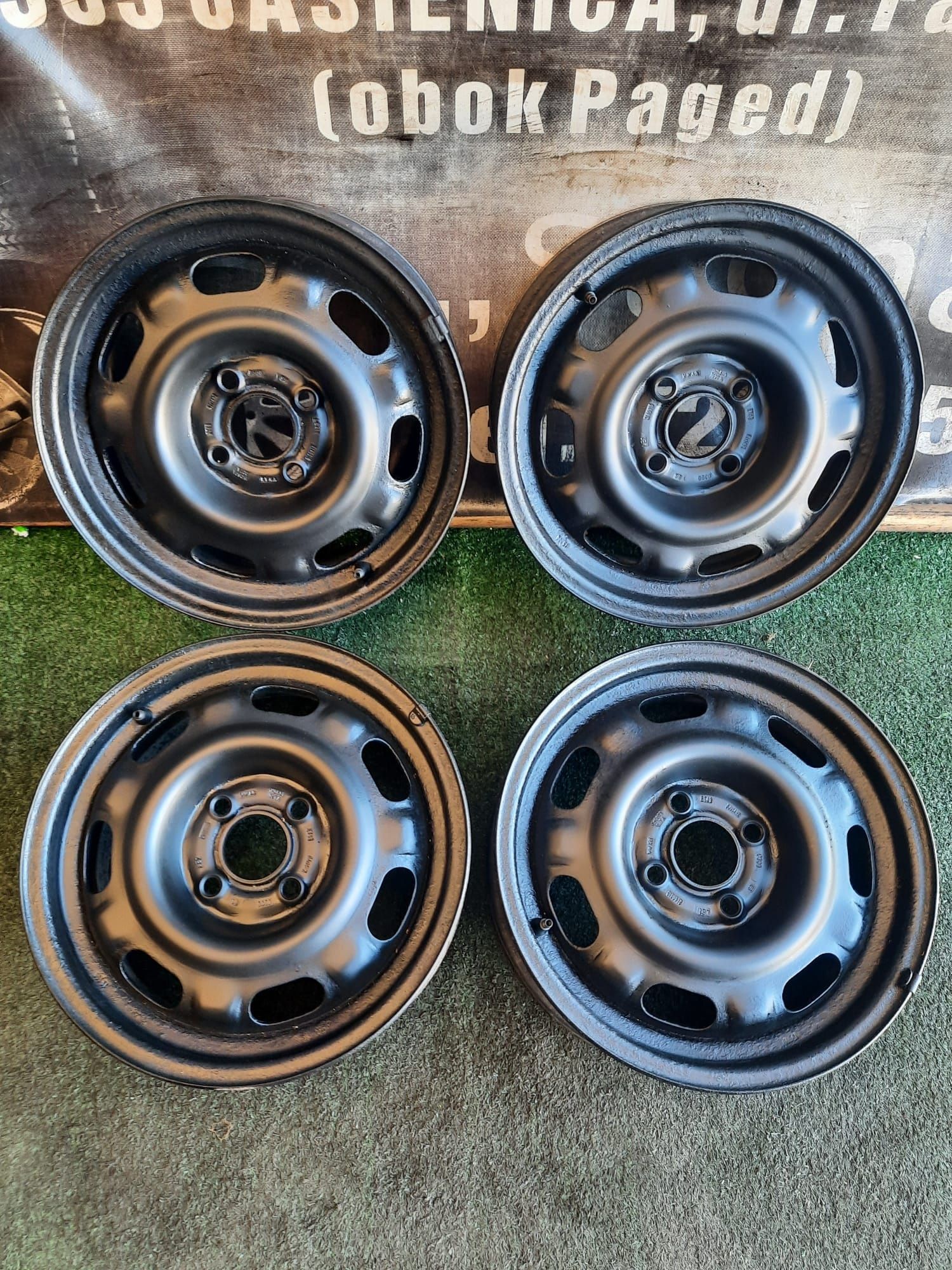 Felgi stalowe 14 4×100 Vw Seat Skoda Komplet