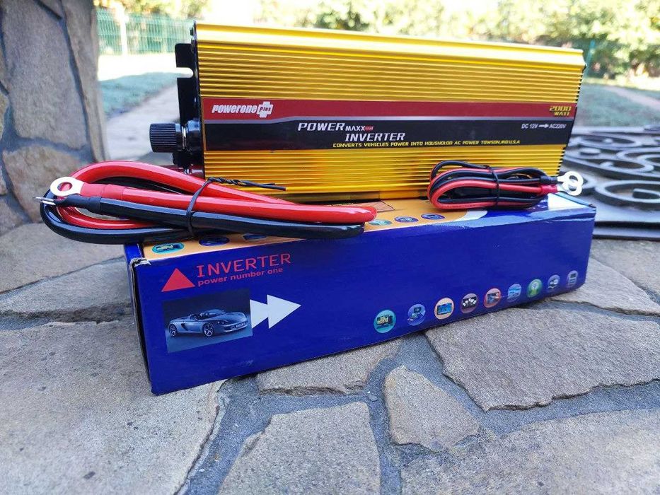 Перетворювач Инвертор Преобразователь напряжения 12в 2000вт(500-9000вт