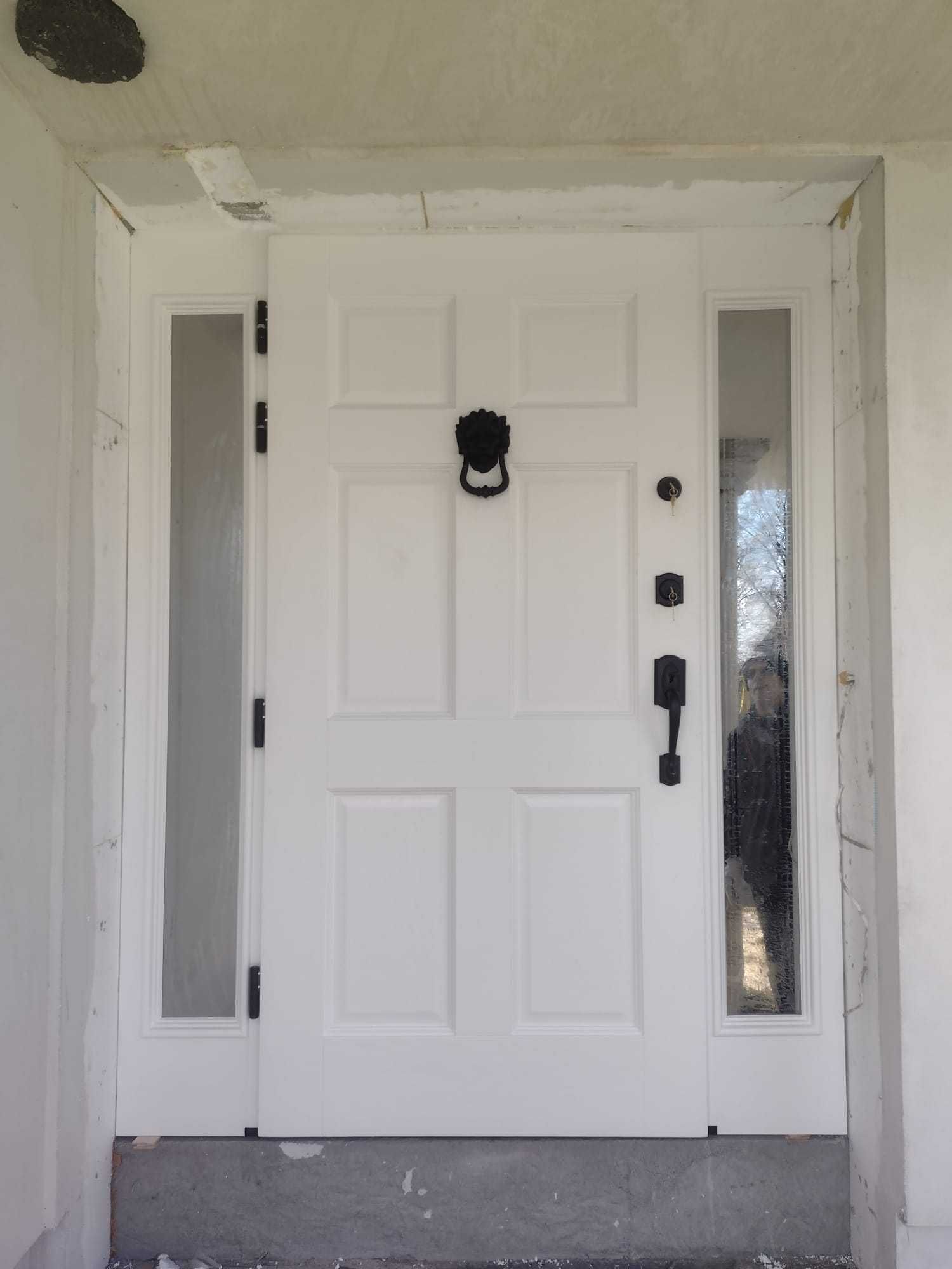 Drzwi zewnętrzne drewniane dębowe  dostawa GRATIS-czyste powietrze