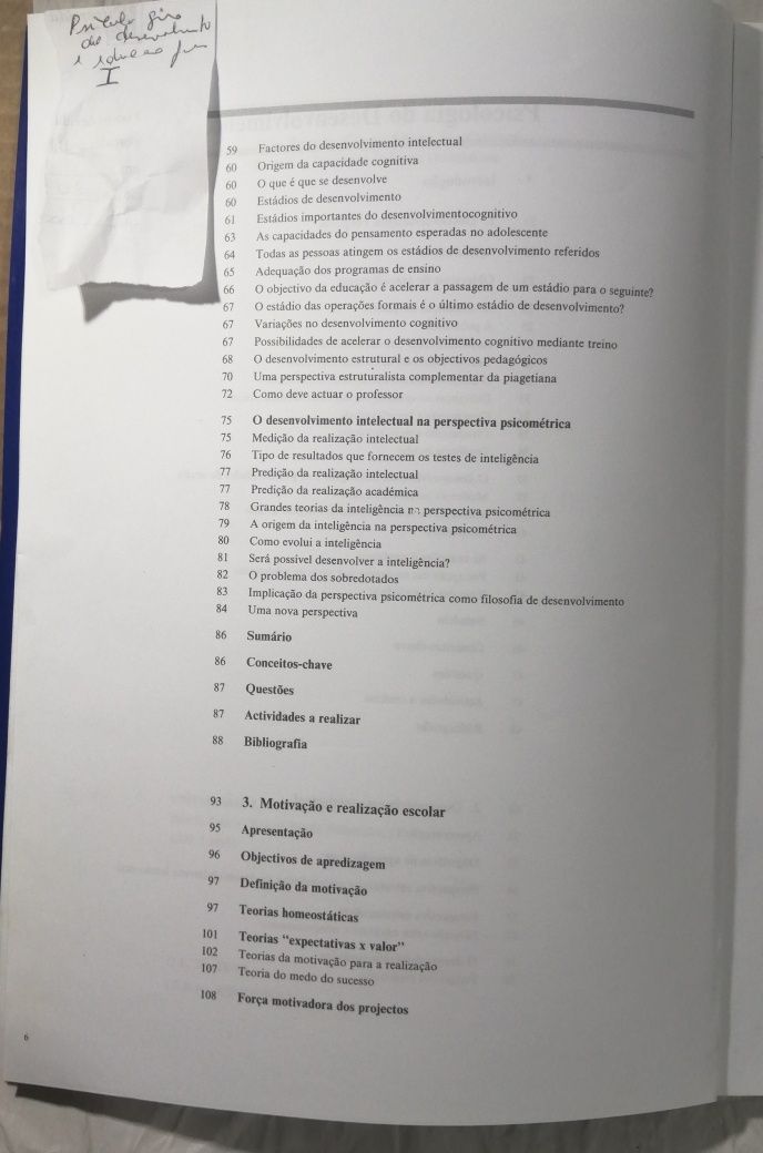 Psicologia do desenvolvimento e educação de jovens