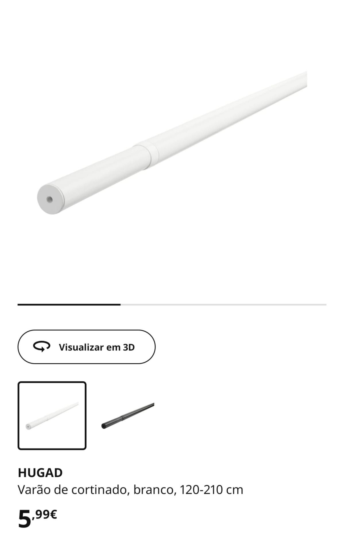 Varões e acessórios Ikea