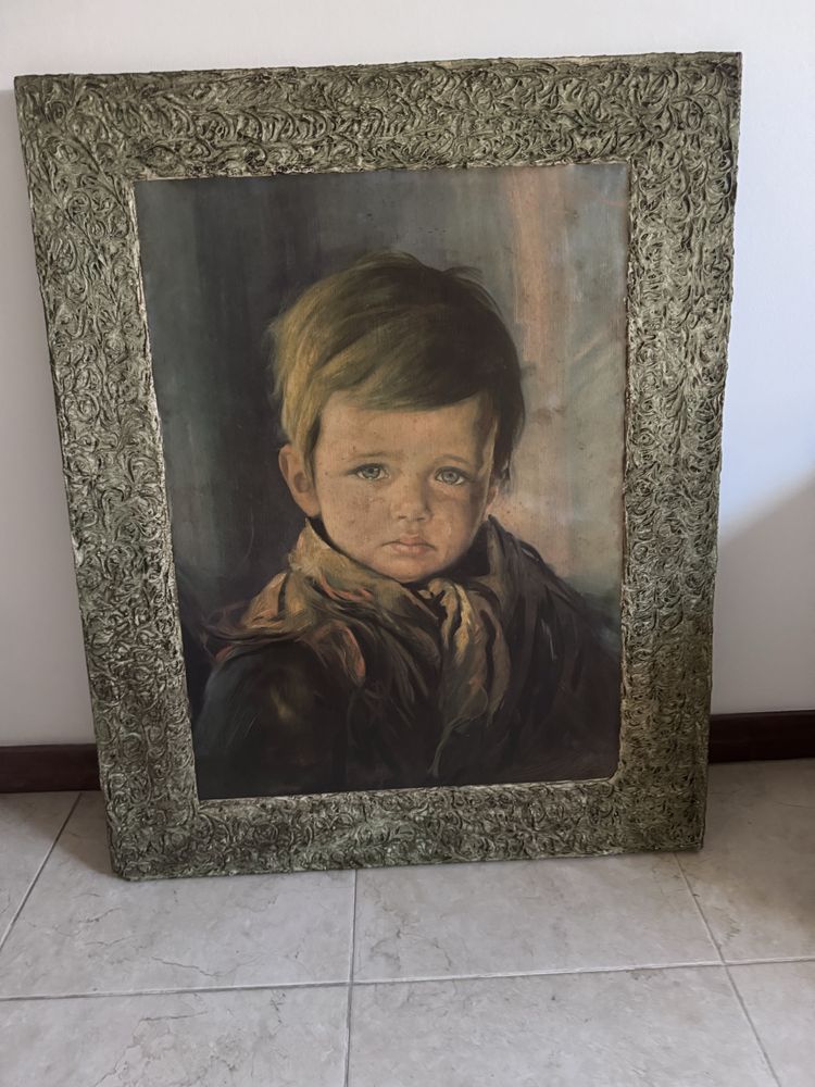 Quadro menino que chora