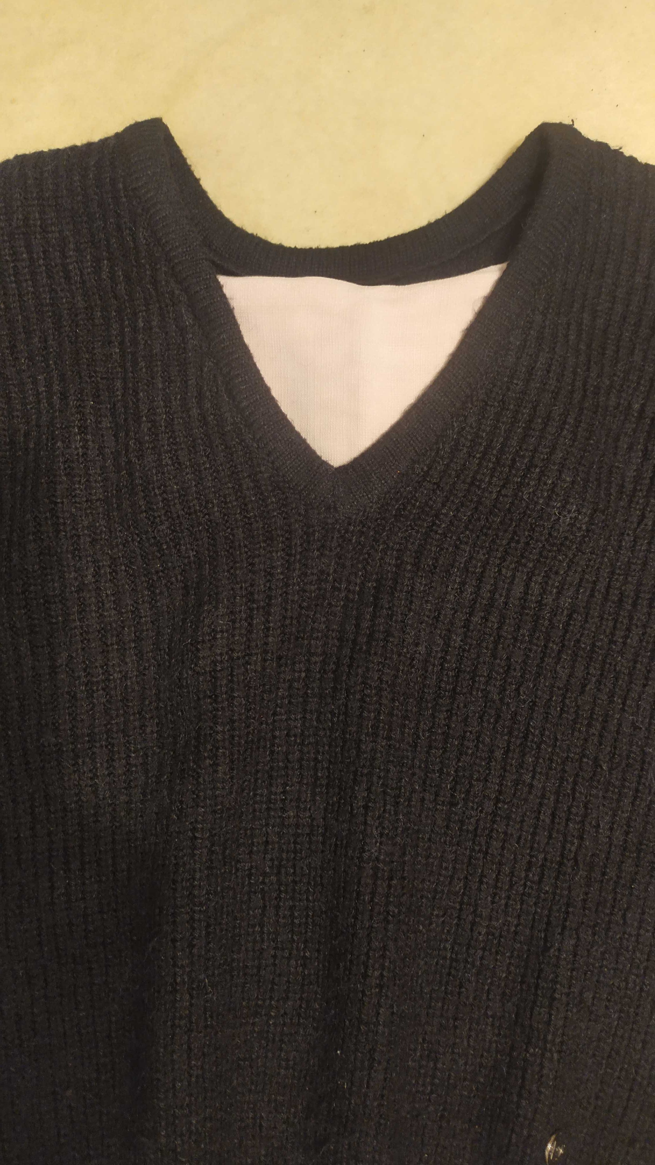 czarny sweter gruby Pierre Cardin