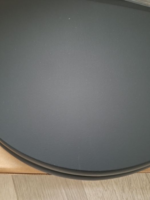 Drewniana deska sedesowa z regulowanymi zawiasami  czarna 43x37