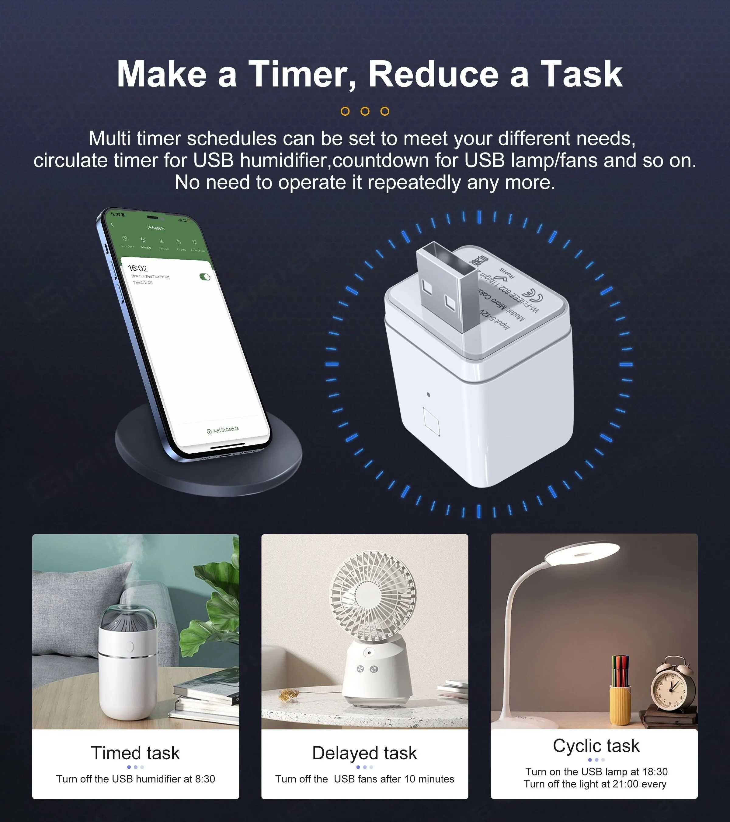 Tuya Smart Micro mini USB adapter 5V WiFi