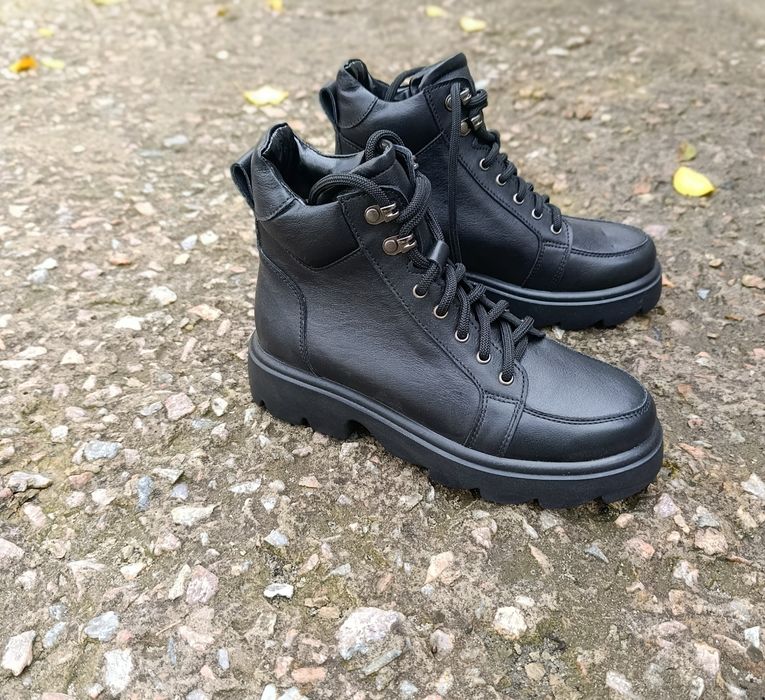 Зимові шкіряні  черевики