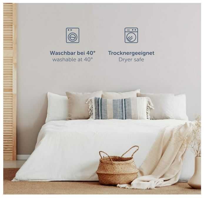 3-częściowy zestaw pościeli 220x240cm, 2x50x80cm Blumtal