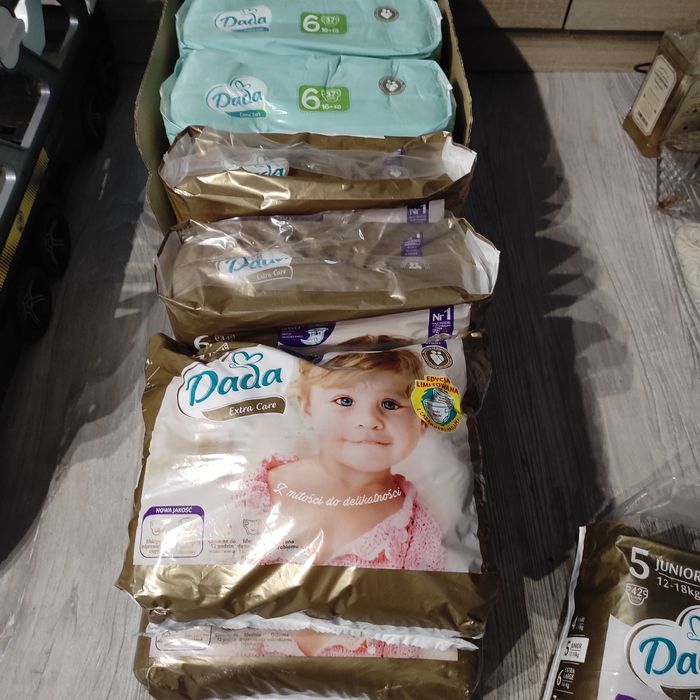 Pieluchy Dada rozmiar 6 (6 opakowań) + 1 opakowanie 5 pants