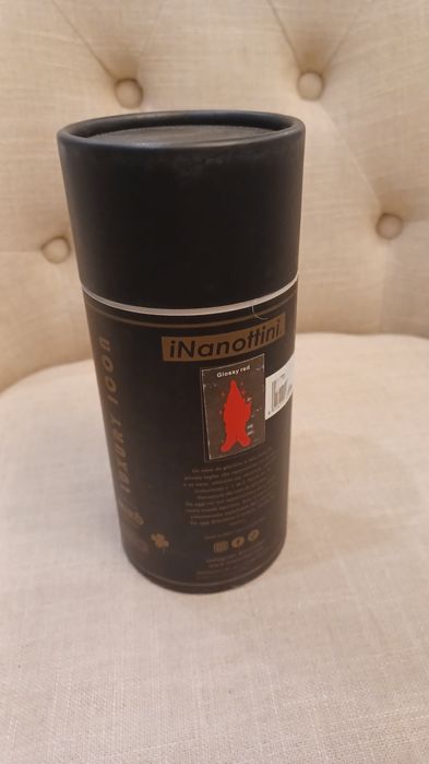 Nanottini Figurka krasnal ogrodowy mini 16 cm czerwony  blyszczacy