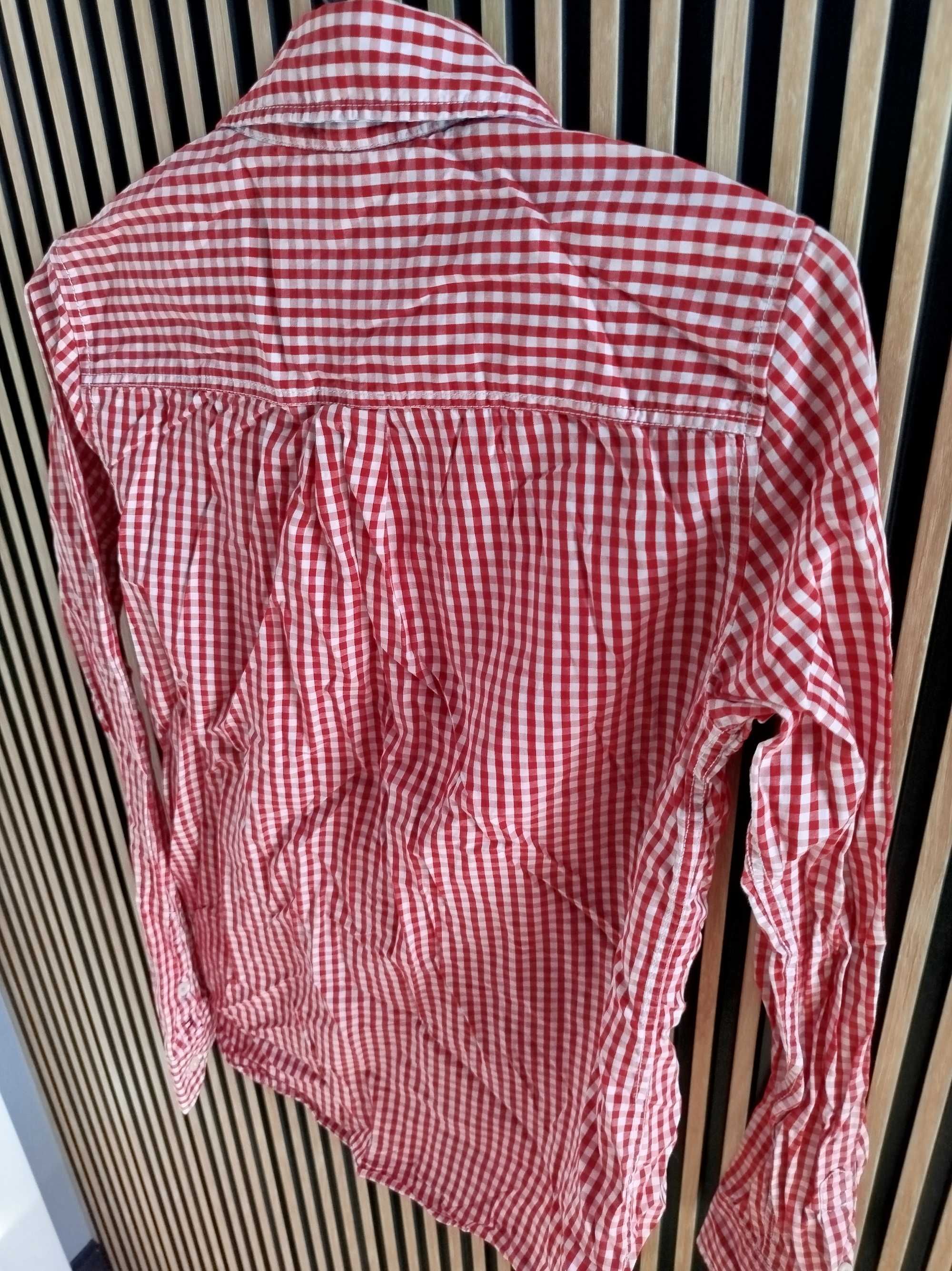 Koszula damska długi rękaw w kratę Tommy Hilfiger S wysyłka 24 h