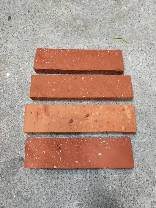 Płytki z cegły 720 sztuk, stara cegła, cegła cięta poniemiecka