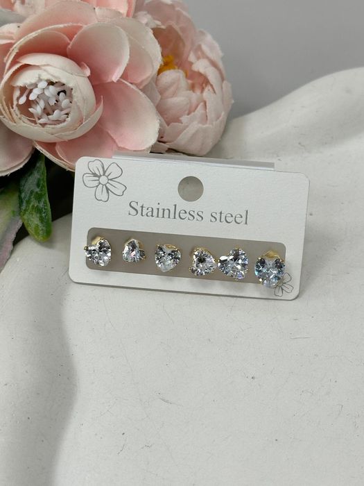 Kolczyki damskie stal chirurgiczna