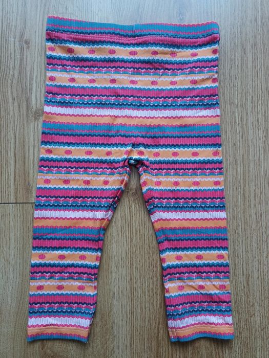 Nowe legginsy niemowlęce dla dziewczynki spodnie, 9-12 mies. 74-80