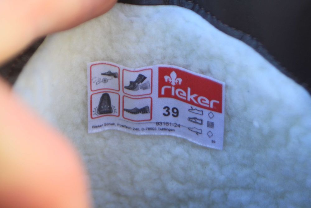 Зимние сапоги Rieker Германия 39р непромокаемые ботинки чоботи