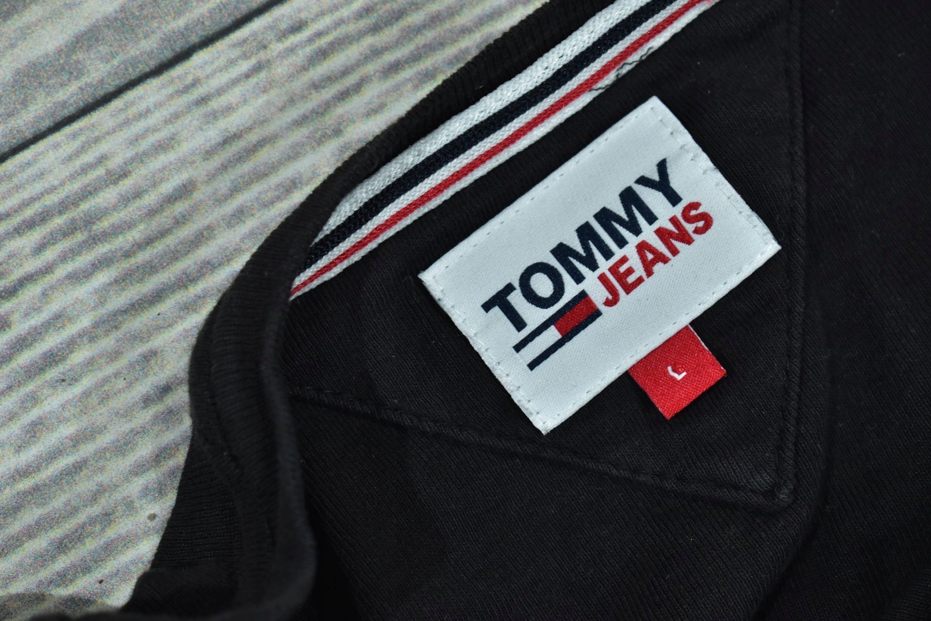 TOMMY JEANS Logowana Koszulka Długi Rękaw / L