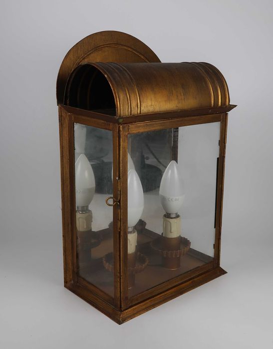 Lanterna de Suspensão antiga eletrificada em chapa