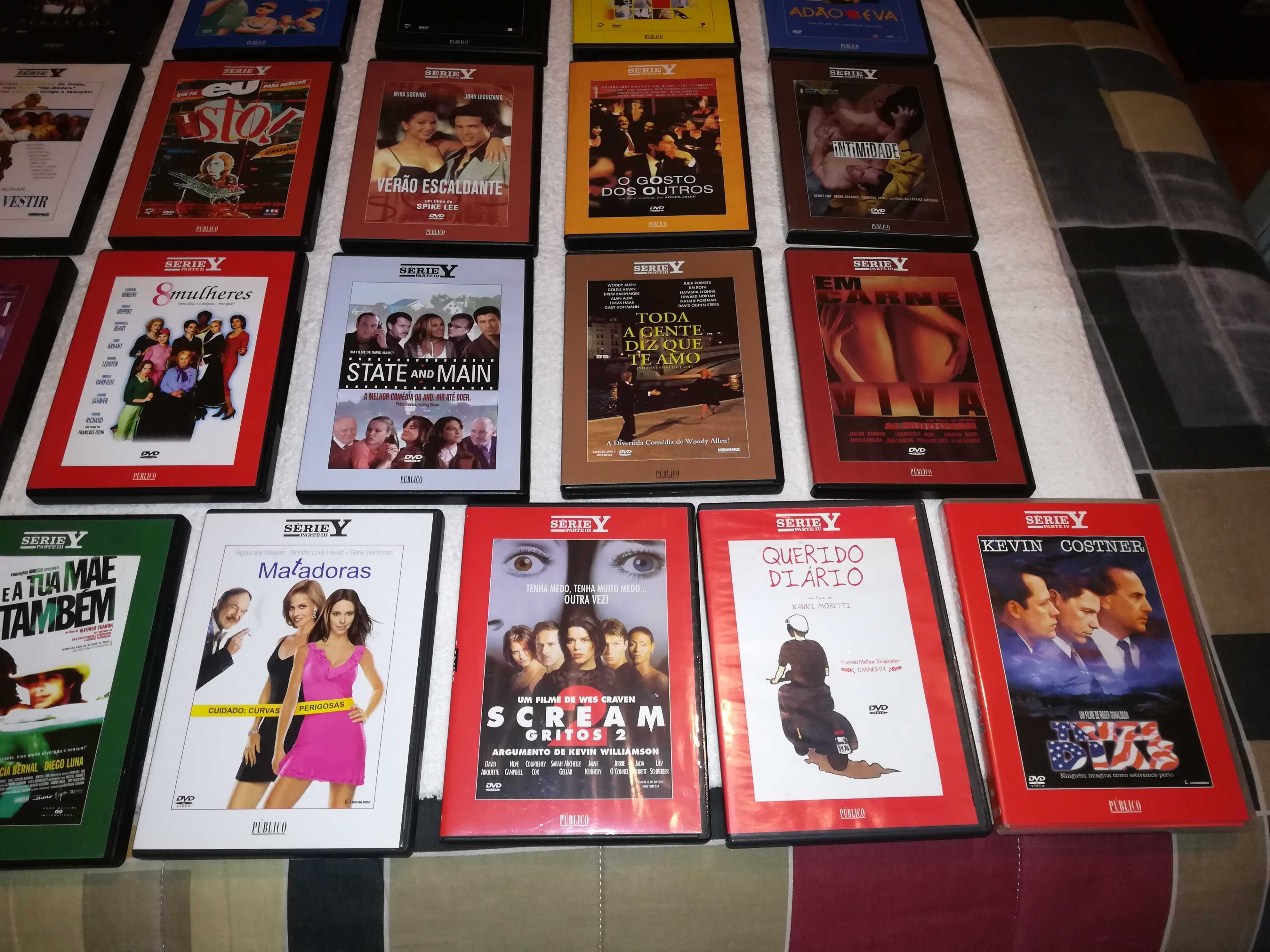 coleção de dvds da série y do jornal o público (diversos números)