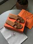 Klapki Hermes Oran gold