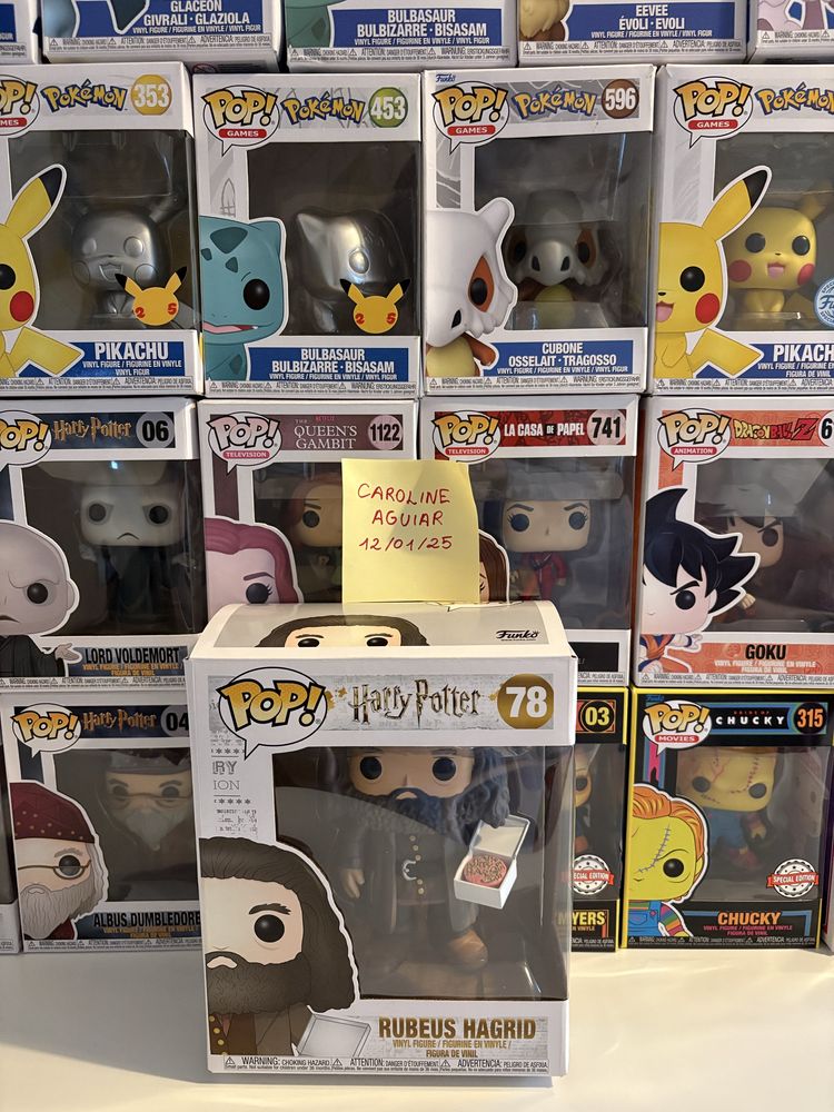 Funkos à venda (Pokémon, Harry Potter…)