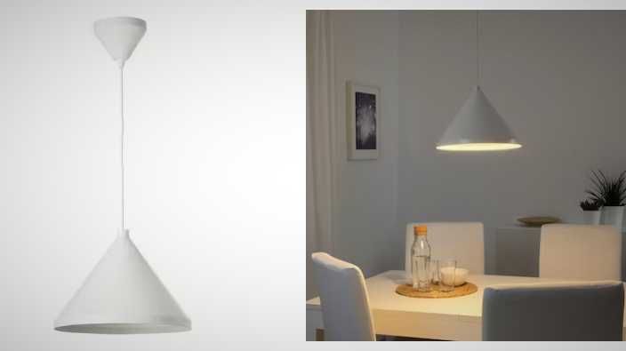Lampa kuchenna Nävlinge Ikea zegar turkus komplet