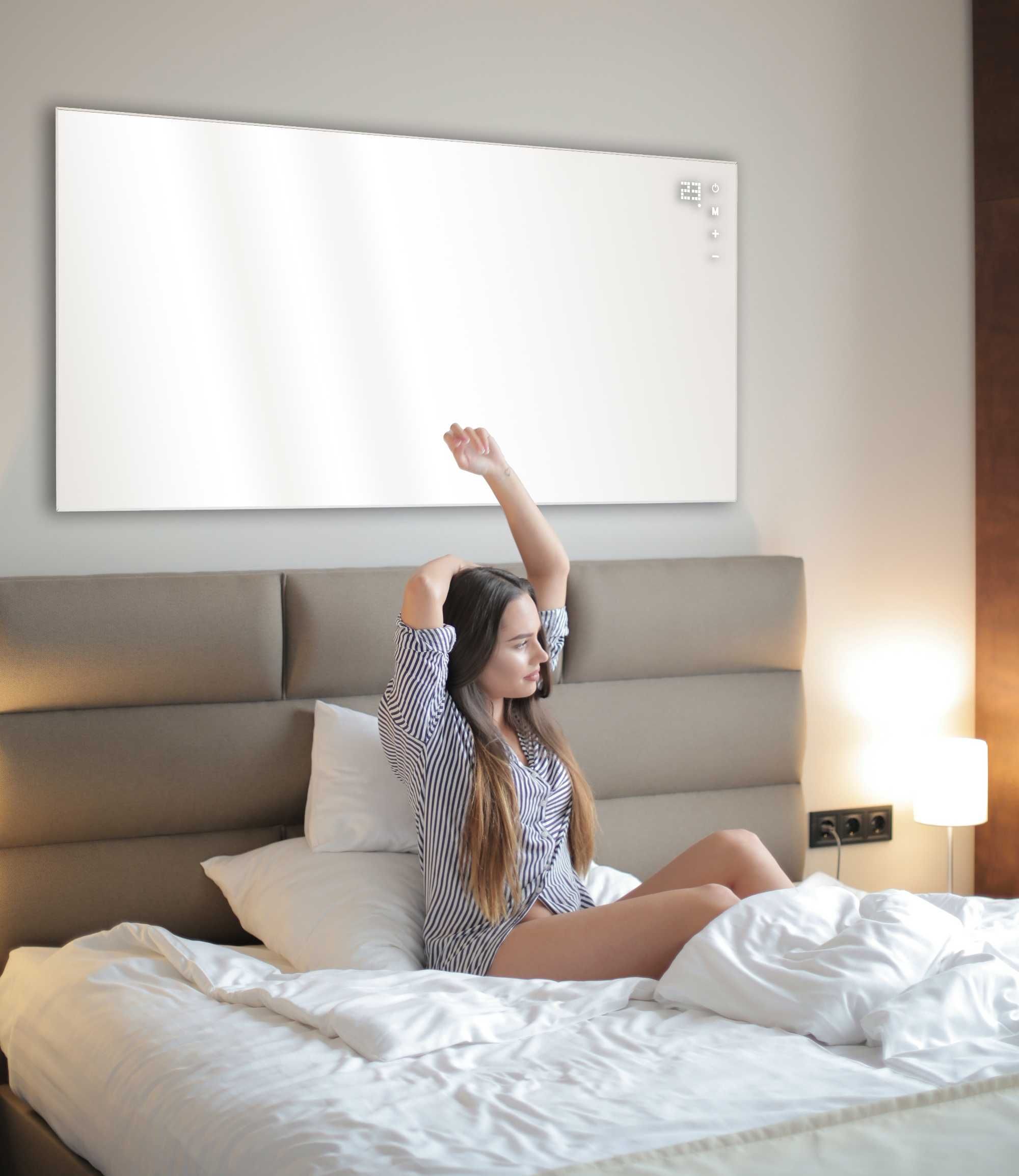 Grzejnik 770W na podczerwień promiennik DOTYK PILOT WIFI PANEL IR