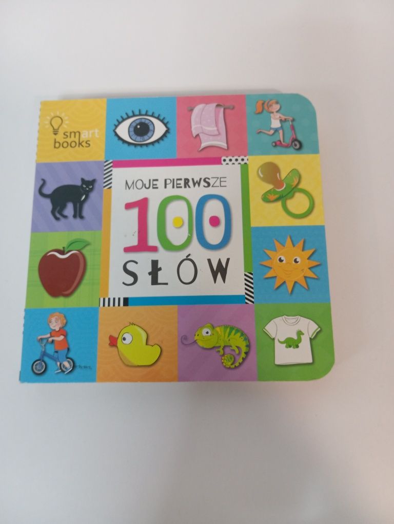 2 książki moje pierwsze 100slow i Abc