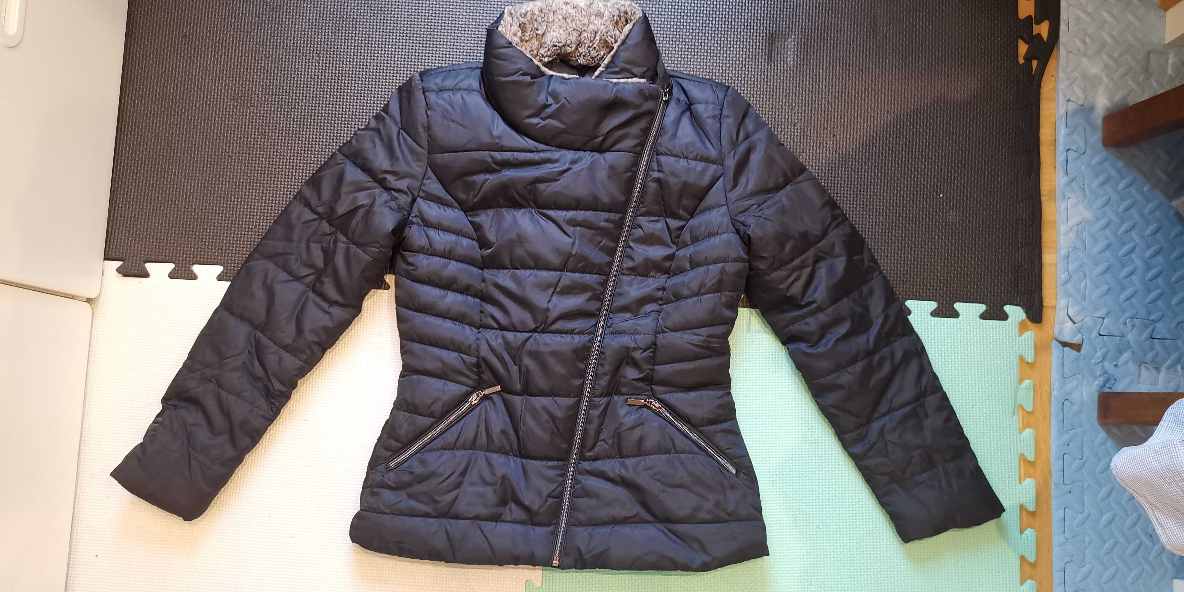 Orsay kurtka jesienna zimowa ciepła rozmiar 38 granat