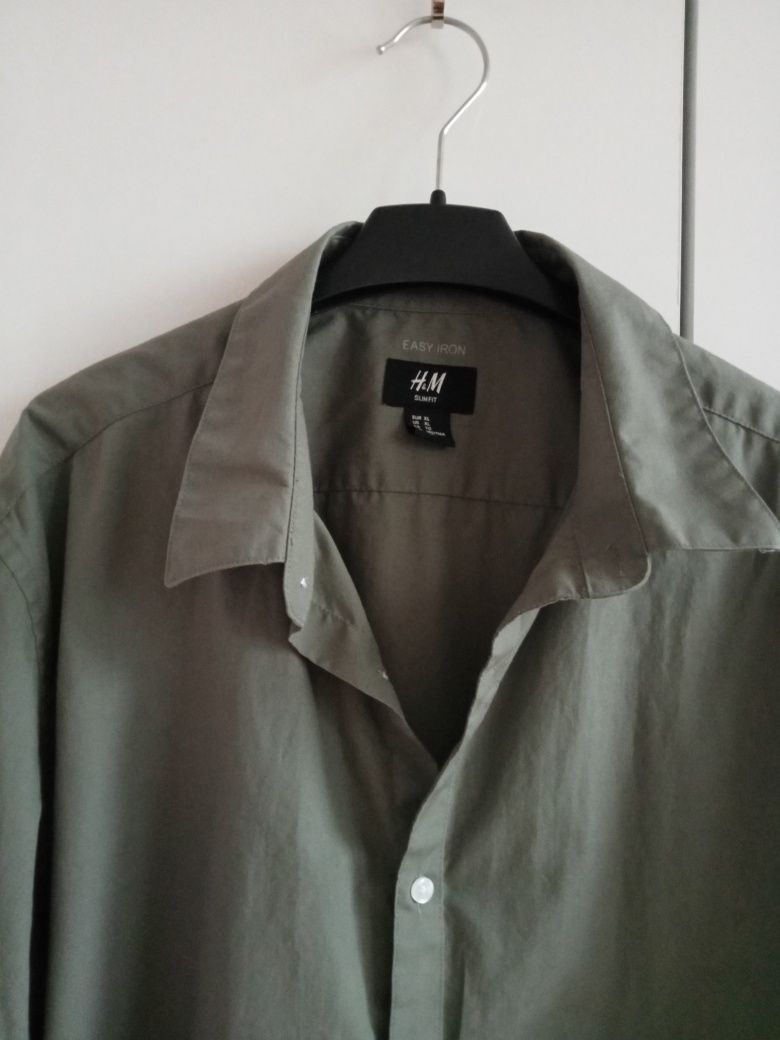 Koszula khaki H&M XL