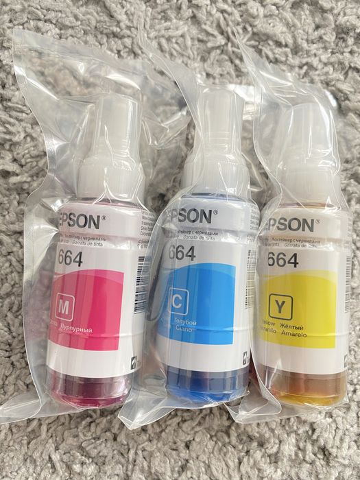фарба для принтера Epson 664 Magenta / Yellow / Cyan