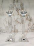 Castiçais de cristal Bohemia (30,5cm) - modelo Olympia