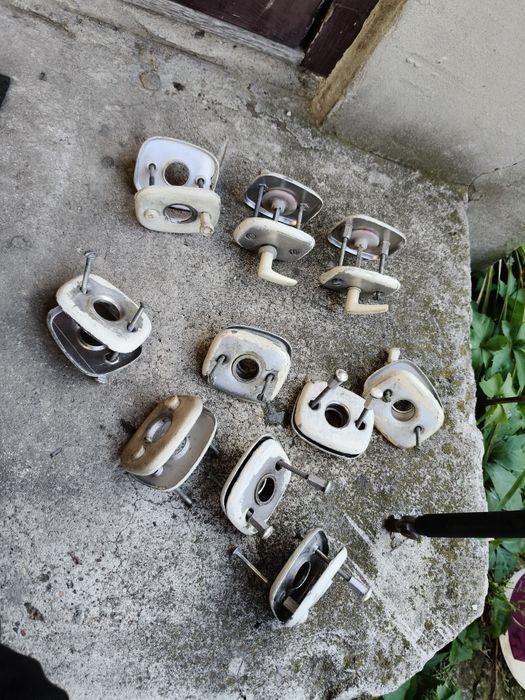 10 par rozetek / szyldów do drzwi w tym 2 do łazienkowych stare prl