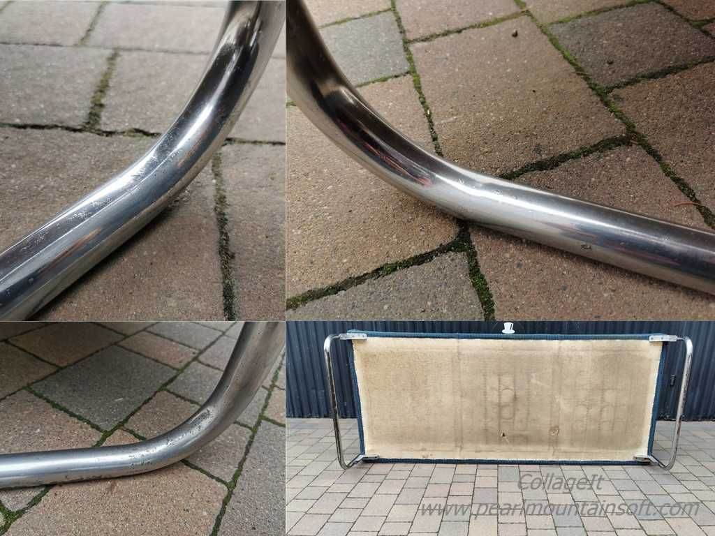 Sofa chrom proj. Robert Slezak/ KOVONA Czechosłowacja '30, Bauhaus
