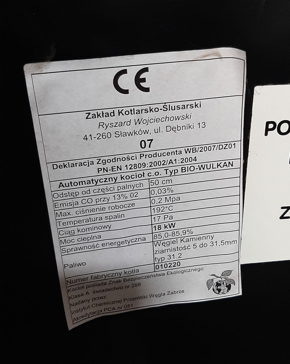 Podajnik ekogroszka, kosz zasypowy Sławków, bio wulkan, sterownik