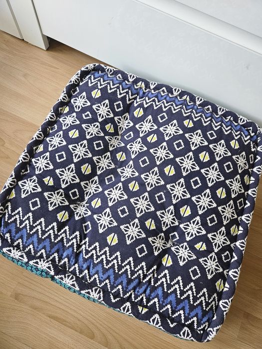Poducha orientalna ikea jassa turkusowa 48×48×10
