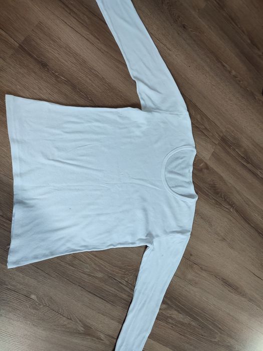 Podkoszulek chłopięcy długi rękaw biały rozmiar 152cm