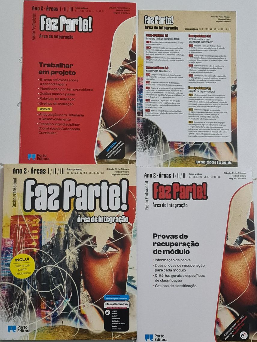 Ensino Profissional. Área de Integração. Faz Parte. Novos