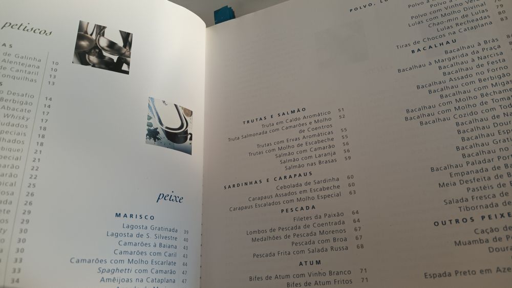 4 livros de Receitas