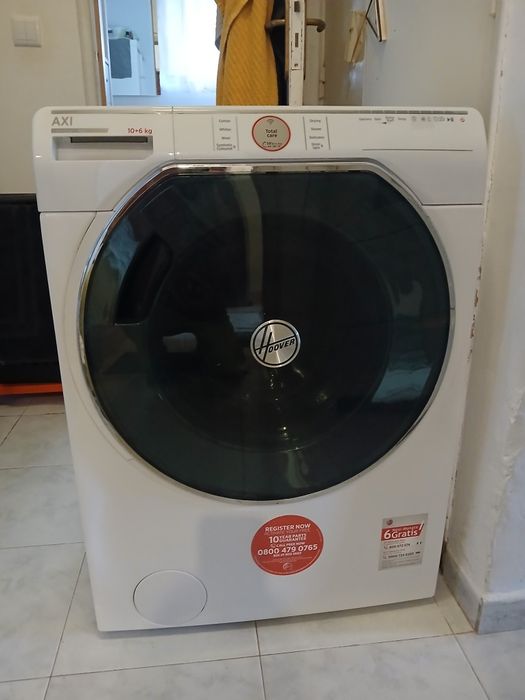 Máquina de lavar roupa e secar Hoover 10/6 quilos